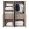 Manhattan Comfort Lee Module Wardrobe 1.0 & 2.0 Closet in Rustic Grey, 2PK 2-WC0012-GY - alternate 10